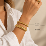 14K Gold Capri Flex Bangle