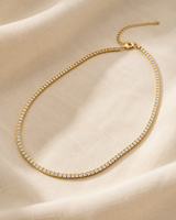 14K Gold Lumi Tennis Necklace