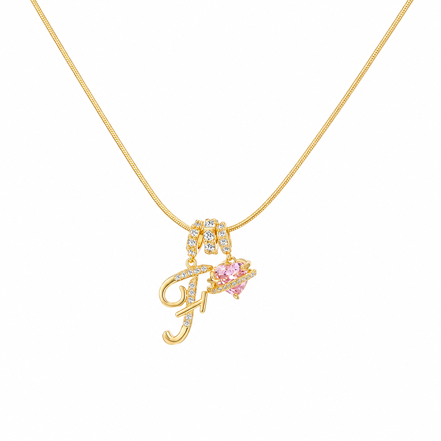 14K Gold Cherie Initial Necklace