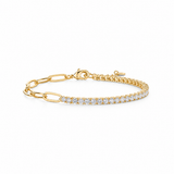 14K Gold Aurora Link Bracelet