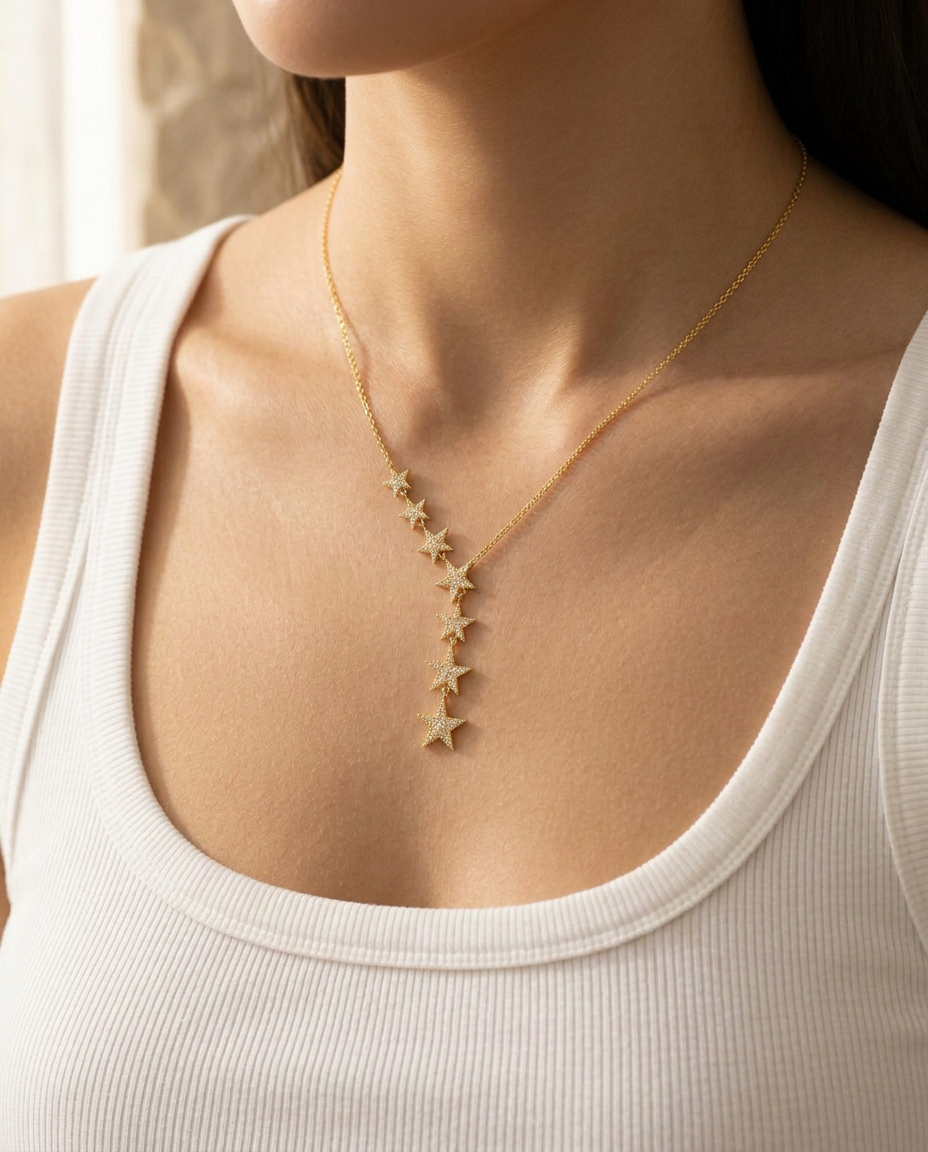 14K Gold Celeste Lariat